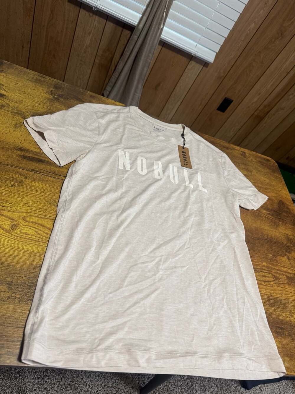 NOBULL Men's Tencel Tee Oatmeal Size Medium NWT